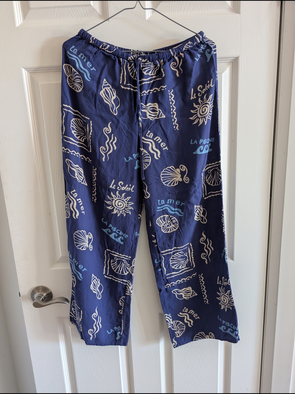 Patrons of Peace Navy Blue Floral Print Lounge Pants